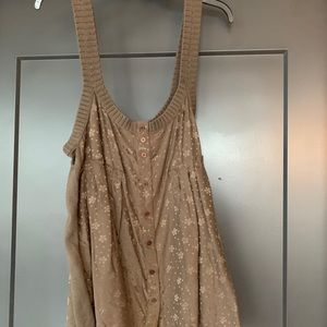 Marc by Marc Jacobs Silk Brown Tank